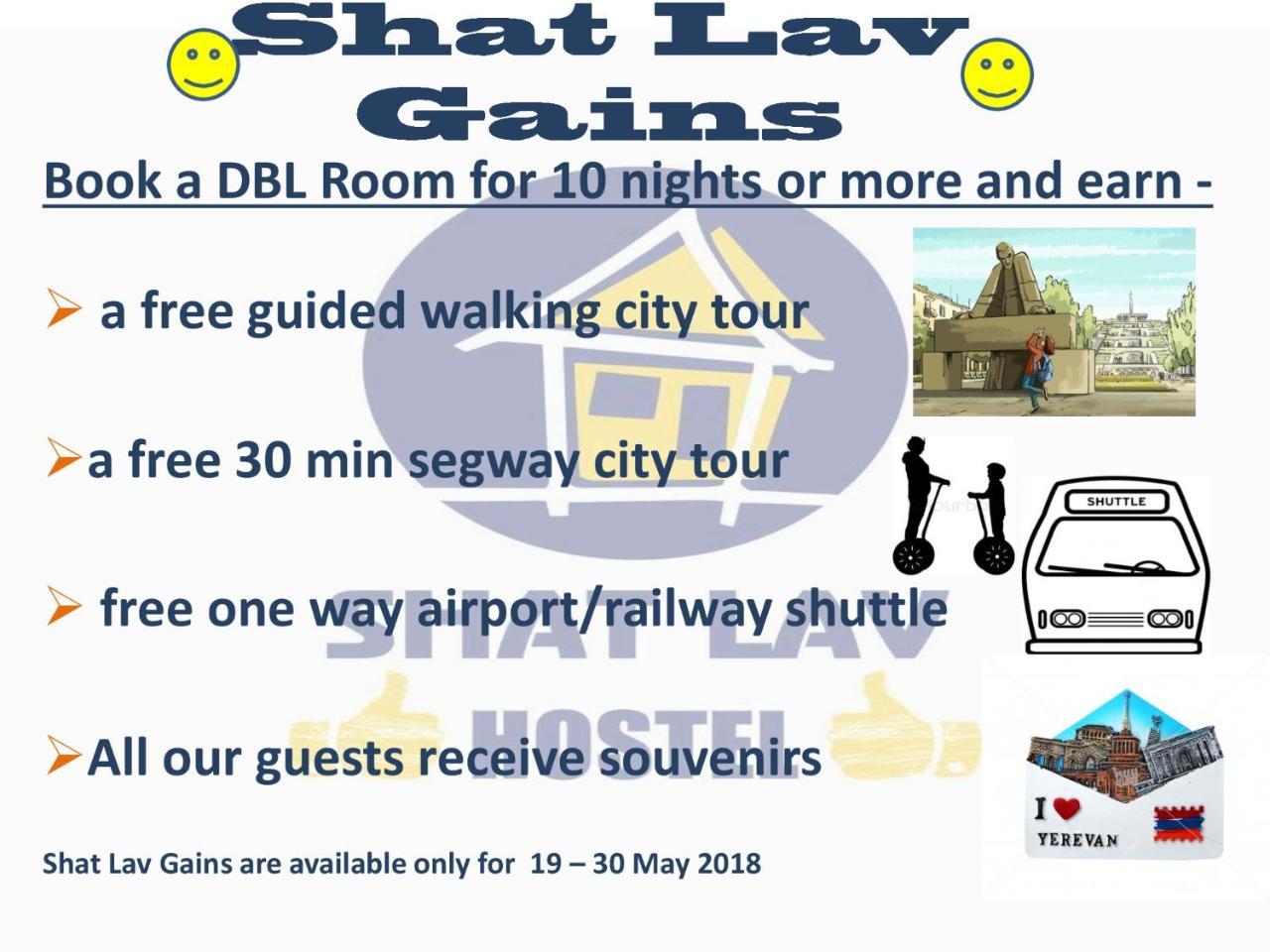 Shat Lav Hostel Erivan Exterior foto